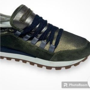 Brunello Cocinelli Sneakers Olive Green/Gold